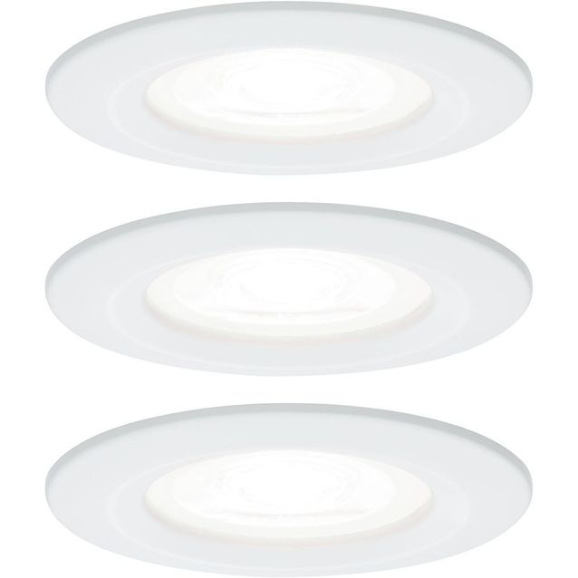 Upotettava LED-valaisin Paulmann Nova Rigid, 3kpl, IP44, Ø78mm, GU10, 6.5W, 4000K, eri värejä