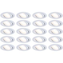 LED-alasvalosetti Paulmann FixedLED, 20x4.8W, 20x460lm, 3000K, suunnattava, valkoinen