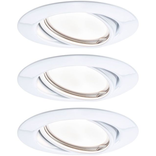 Upotettava LED-valaisin Paulmann Base, 3kpl, Ø 90mm, GU10, 5W, 350lm, 3000K, eri värejä