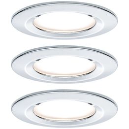 Upotettava LED-valaisin Paulmann Nova Rigid, 3kpl, IP44, Ø78mm, GU10, 6.5W, 460lm, 2700K, eri värejä