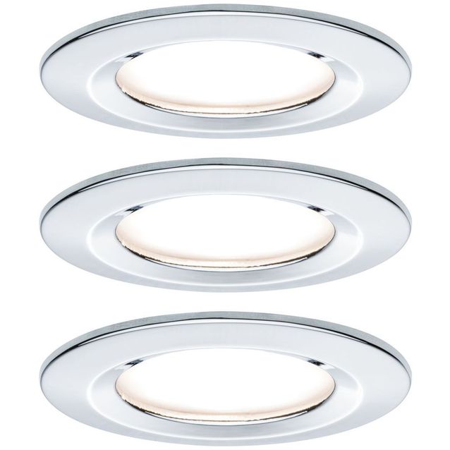 Upotettava LED-valaisin Paulmann Nova Rigid, 3kpl, IP44, Ø78mm, GU10, 6.5W, 460lm, 2700K, eri värejä