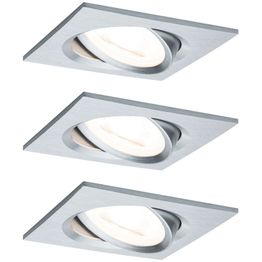 Upotettava LED-valaisin Paulmann Nova Coin, 3kpl, 84x84mm, 6W, 470lm, 2700K, eri värejä