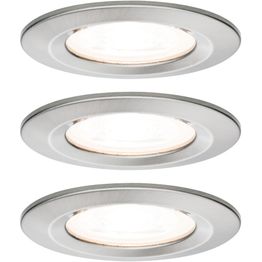 Upotettava LED-valaisin Paulmann Nova Rigid, 3kpl, IP44, Ø78mm, GU10, 6.5W, 460lm, 2700K, himmennettävä, eri värejä