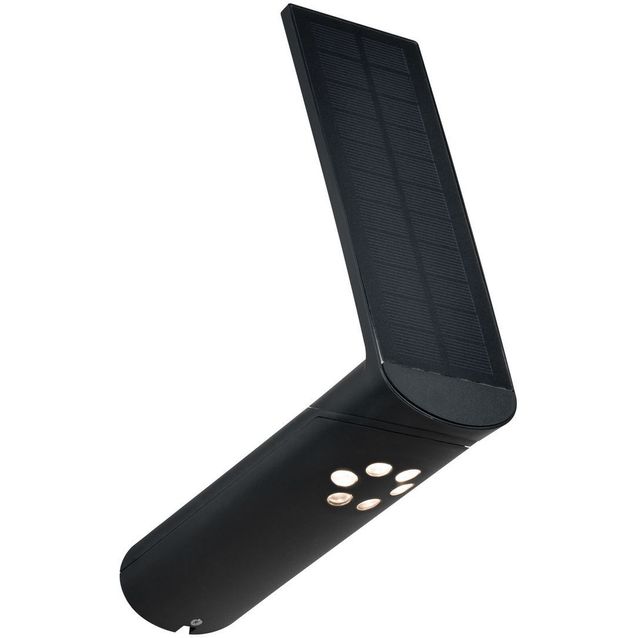 LED-ulkoseinävalaisin aurinkokennolla Paulmann Ilias, IP44, 3000K, liiketunnistin, antrasiitti
