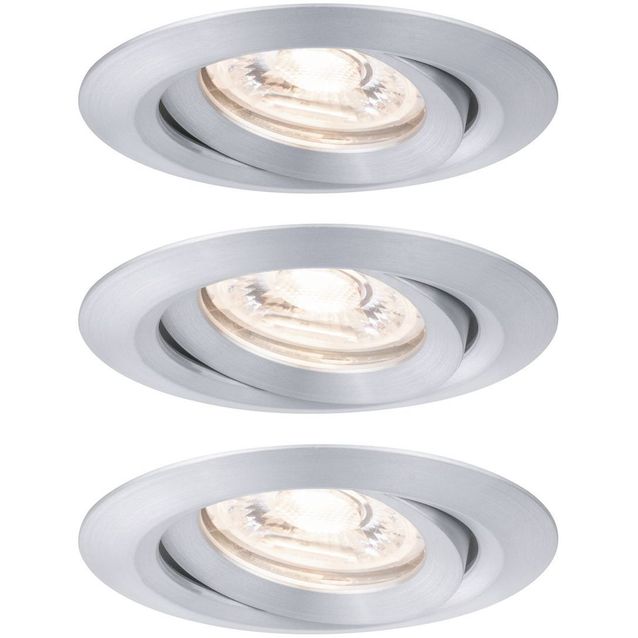 Upotettava LED-valaisin Paulmann Nova Mini Coin, 3kpl, Ø66mm, 4W, 310lm, 2700K, eri värejä