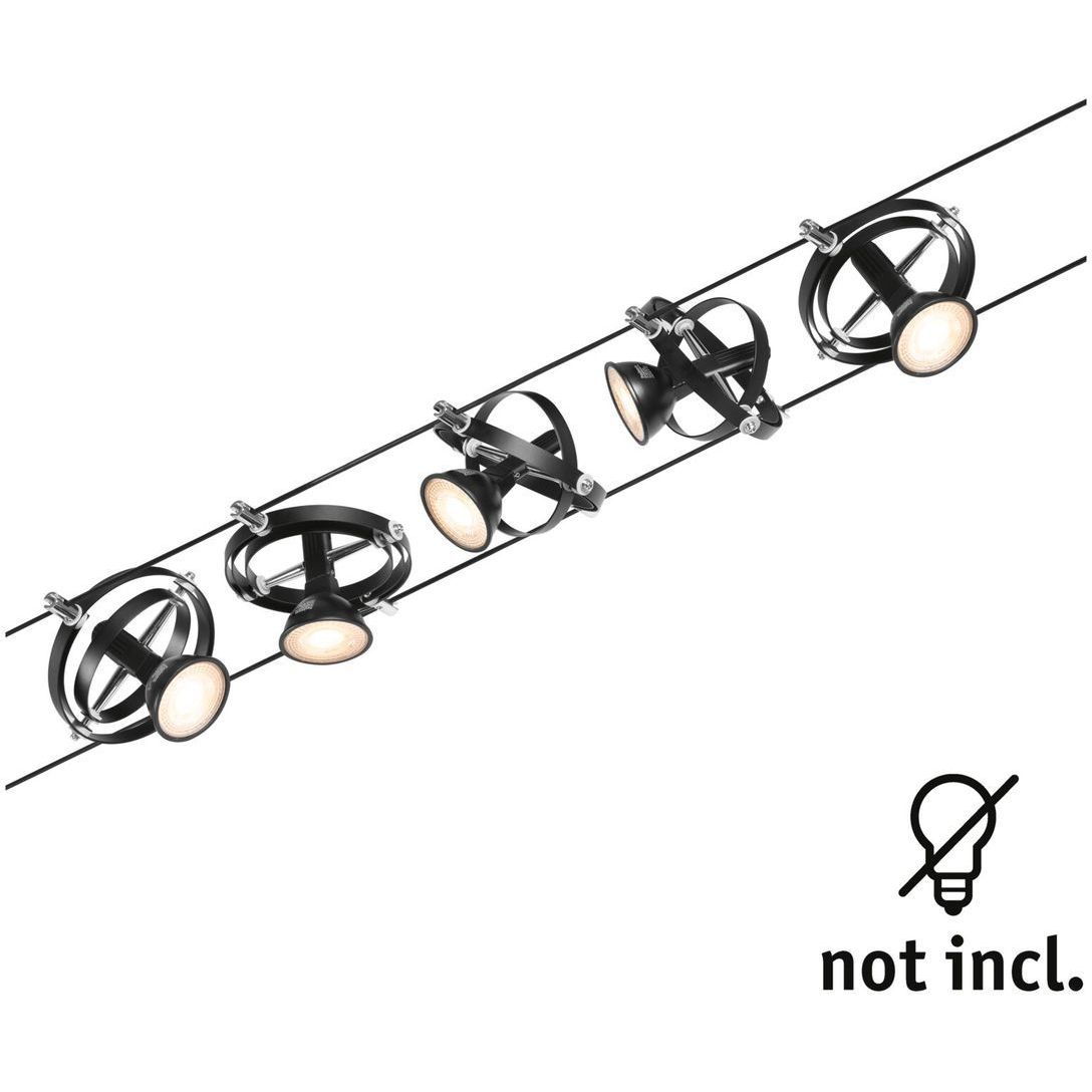Paulmann Set Cardan Sistema de Cableado, Corduo, Corriente Continua, Máx. 8x10w, Tipo de Bombilla GU5,3, Regulable, Sistema de Cable Metálico, Lámpara LED, Bombillas No Incluidas, 94153 Paulmann Set Cardan Sistema de Cableado, Corduo, Corriente Continua, Máx. 8x10w, Tipo de Bombilla GU5,3, Regulable, Sistema de Cable Metálico, Lámpara LED, Bombillas No Incluidas, 94153