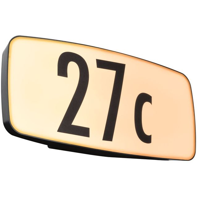 LED-numerovalaisin liike- ja hämärätunnistimella Paulmann Sheera, Smart Home Zigbee 3.0, IP44, 27.6x7.3cm, antrasiitti