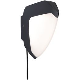 LED-ulkoseinävalaisin liiketunnistimella Paulmann Park + Light Ikosea, IP44, 3000K, antrasiitti