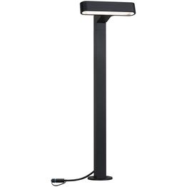 LED-pollarivalaisin Paulmann Plug & Shine Ito, IP65, 3000K, vaakasuuntainen säätö, antrasiitti