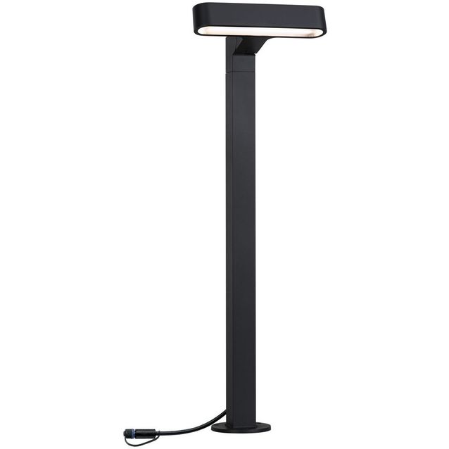 LED-pollarivalaisin Paulmann Plug & Shine Ito, IP65, 3000K, vaakasuuntainen säätö, antrasiitti