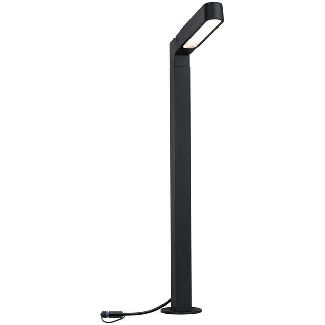 LED-pollarivalaisin Paulmann Plug & Shine Ito, IP65, 3000K, pystysuuntainen säätö, antrasiitti
