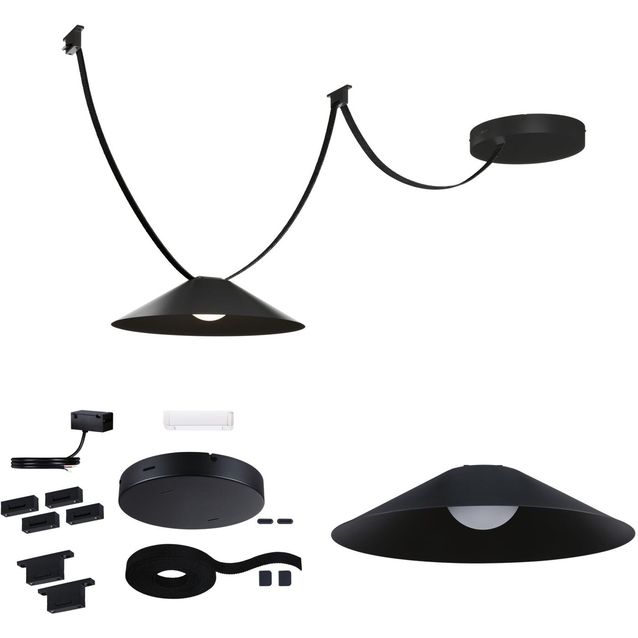 Aloituspakkaus Paulmann ULine Cone-riippuvalaisimella 5m musta