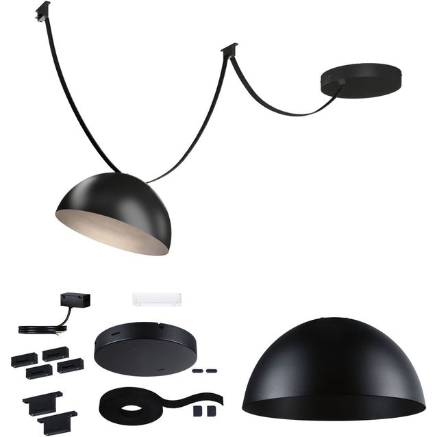 Aloituspakkaus Paulmann ULine Bol-riippuvalaisimella 5m musta