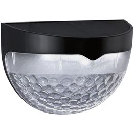 LED-ulkoseinävalaisin aurinkokennolla Paulmann Mimmo, IP44, 6500K, musta