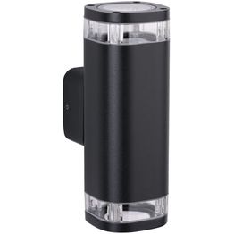 Ulkoseinävalaisin Paulmann Colum, ylös ja alas suunnattu valo, IP44, 80x112mm, korroosionkestävä, antrasiitti