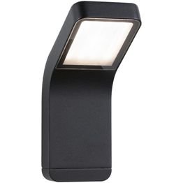 LED-ulkoseinävalaisin Paulmann Kulma, IP44, 3000K, korroosionkestävä, antrasiitti