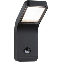 LED-ulkoseinävalaisin liiketunnistimella Paulmann Kulma, IP44, 3000K, korroosionkestävä, antrasiitti