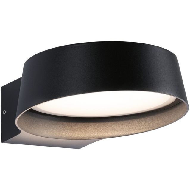 LED-ulkoseinävalaisin Paulmann Capea Grand, IP44, 3000K, antrasiitti