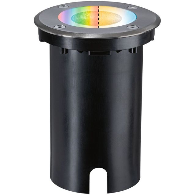 LED-terassivalaisin Paulmann Floor, Smart Home Zigbee 3.0, IP67, 11cm, RGBW+, harjattu rauta
