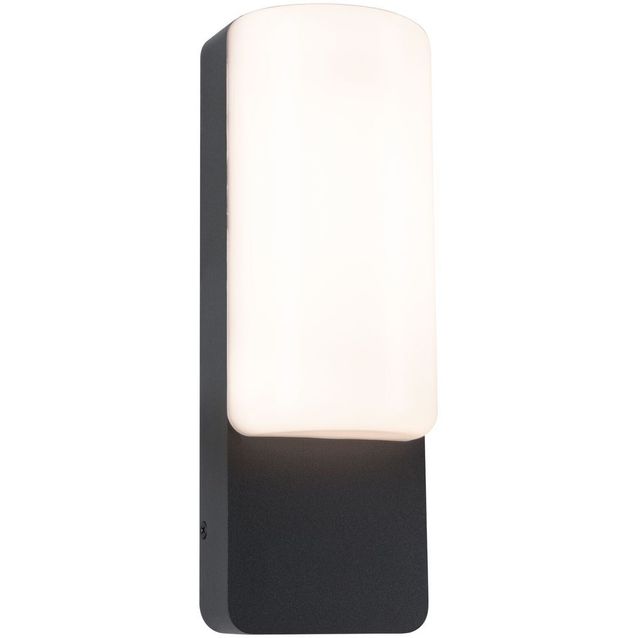 LED-ulkoseinävalaisin Paulmann Bonnie, IP44, 3000K, antrasiitti