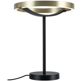 Pöytävalaisin Paulmann Melira, 2700K, 580lm, 10W, kolmiportaisesti himmennettävä, mattamusta/kulta