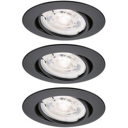 LED-alasvalosetti Paulmann Base, GU10, 3x4W, 3x400lm, 2700K, suunnattava