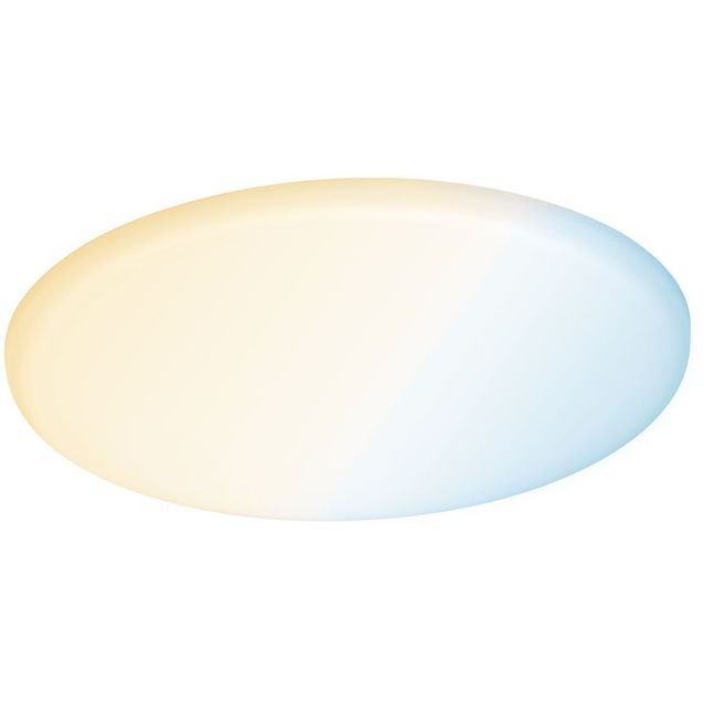 Upotettava LED-paneeli Paulmann Veluna, Smart Home Zigbee 3.0, IP44, Ø18.5cm, 14W, säädettävä värilämpötila, himmennettävä