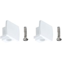 Päätykappaleet Paulmann URail 13x21mm pari valkoinen