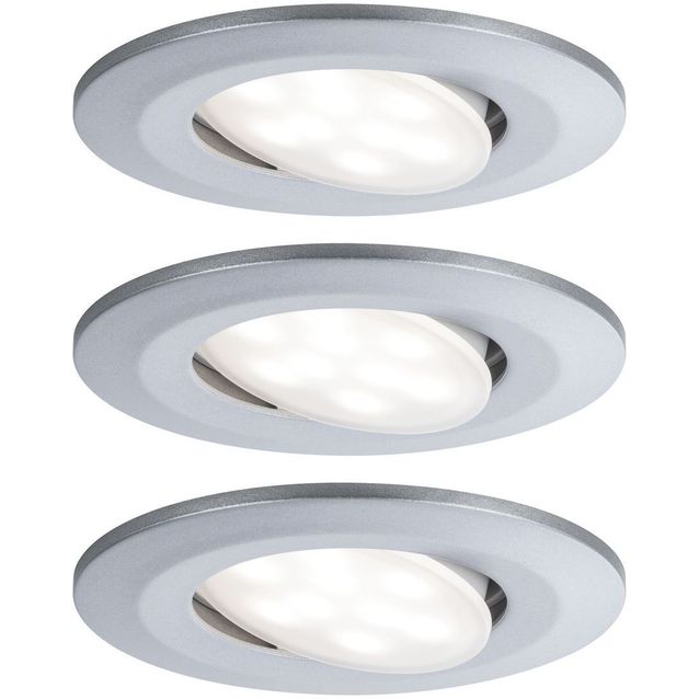 Upotettava LED-valaisin Paulmann Calla, 3kpl, IP65, Ø90mm, 6W, 530lm, 4000K, eri värejä