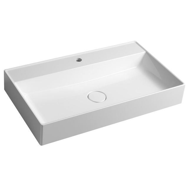 Pesuallas Interia Twig, 80x47 cm, kivi, valkoinen