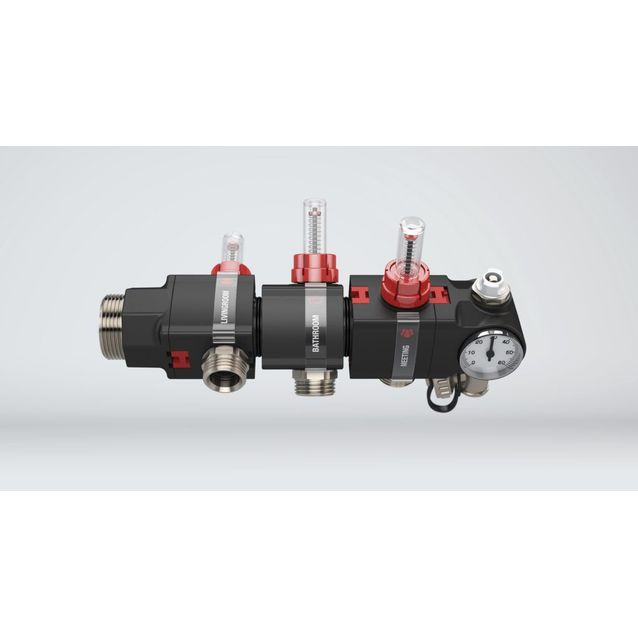 Jakotukki Tycroc TSL lattialämmitys/jäähdytys, 1,1/4 - 5 x 3/4 Euro, 5 piiriä