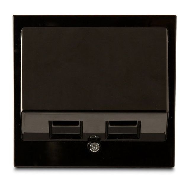 Telerasia Ensto eDuct kulmamalli Systimax liittimelle musta