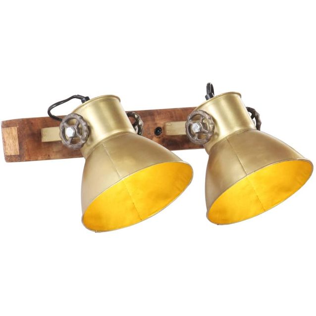 Teollinen seinävalaisin messinki 45x25 cm e27_1