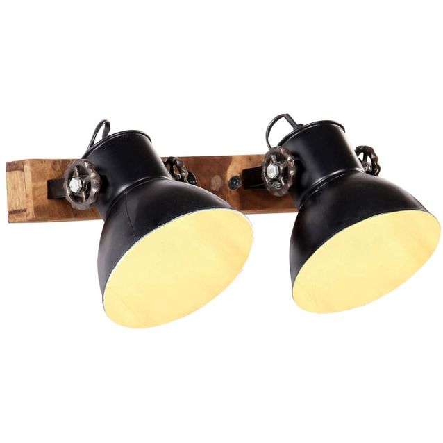 Teollinen seinävalaisin musta 45x25 cm e27_1