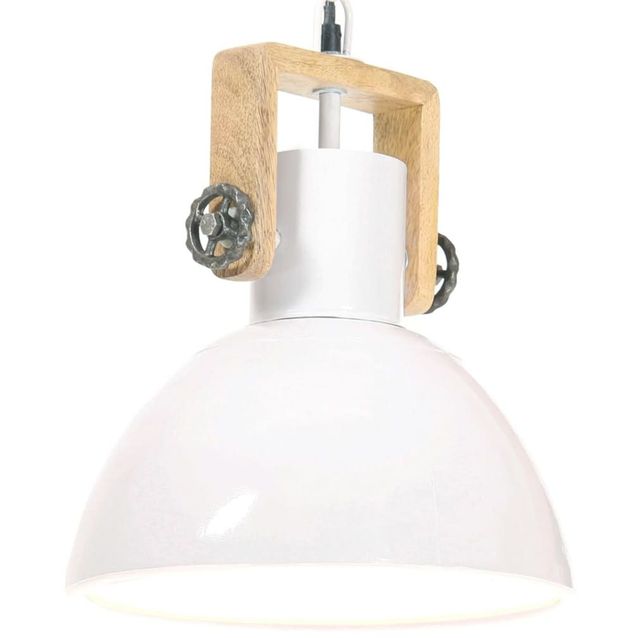 Teollistyylinen riippuvalaisin 25 w valkoinen pyöreä 30cm_1