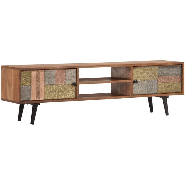 Tv-taso 140x30x40 cm kiinteä akaasiapuu_1