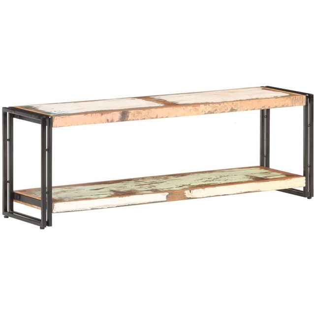 Tv-taso kierrätetty täyspuu 120x30x40 cm_1