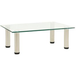 Tv-taso läpinäkyvä 40x35x17 cm karkaistu lasi