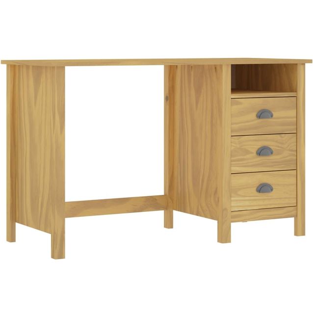 Työpöytä hill range 3 laatikolla 120x50x74 cm täysi mänty_1