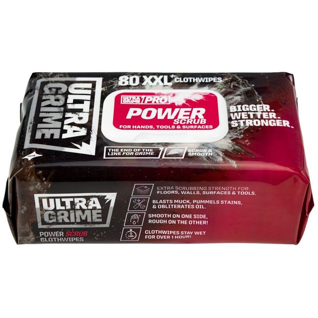 Puhdistusliina UltraGrime, Pro Power scrub, 80kpl