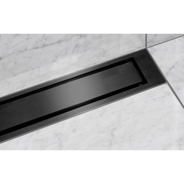 Linjalattiakaivon kansi Unidrain HighLine Colour panel 1920, musta, eri kokoja