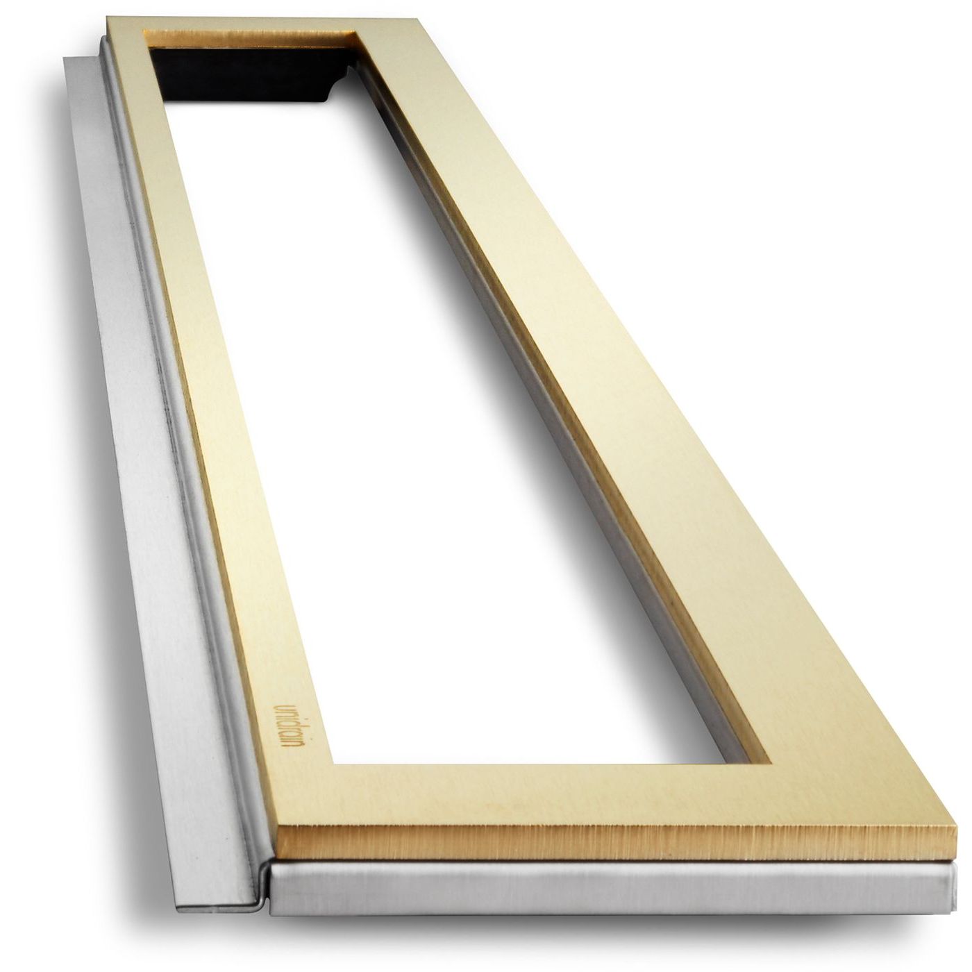 Linjalattiakaivon kehys Unidrain HighLine Colour 1915, messinki, 900/12mm