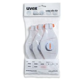 Hengityssuojain Uvex Silv-Air Premium 5210, FFP2, 3 kpl