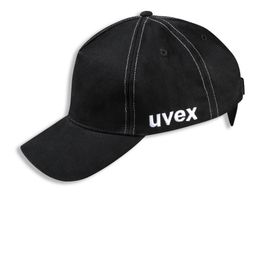 Suojalippalakki Uvex U-Cap Sport, pitkä lippa, musta, 60–63 cm