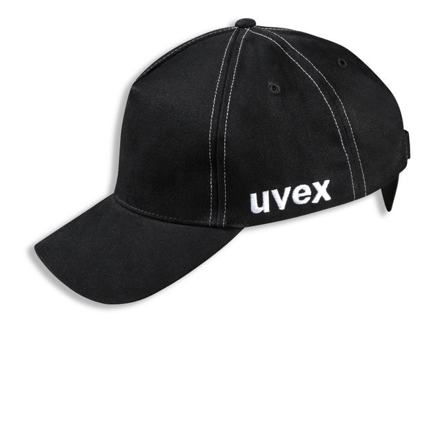 Suojalippalakki Uvex U-Cap Sport, pitkä lippa, musta, 60–63 cm
