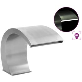 Uima-altaan led-suihkulähde ruostumaton teräs 30x60x45 cm