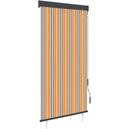 Ulkorullaverho 100x250 cm keltainen ja sininen