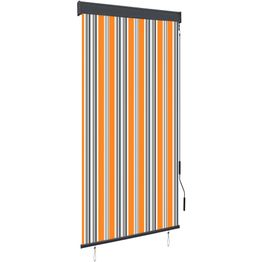 Ulkorullaverho 80x250 cm keltainen ja sininen