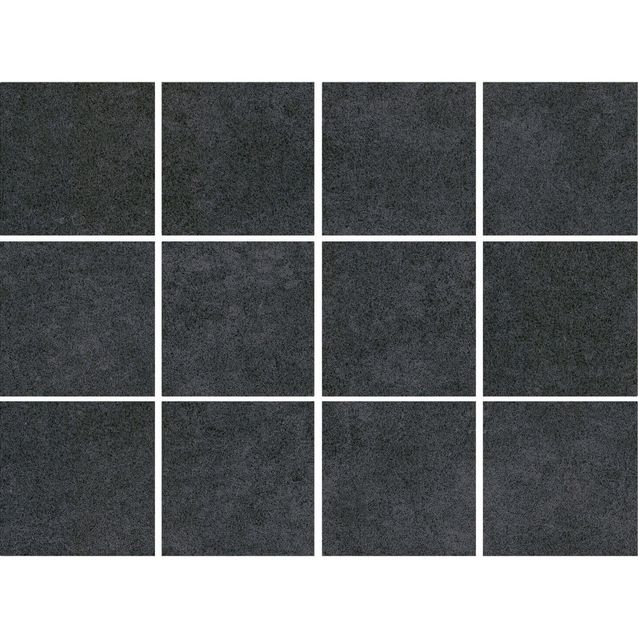 Lattialaatta Bien Arcides Anthracite himmeä verkolla 100x100 mm