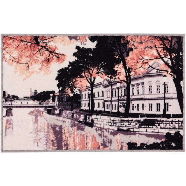 Kynnysmatto Vallila Aurajoki, 50x80cm, terra